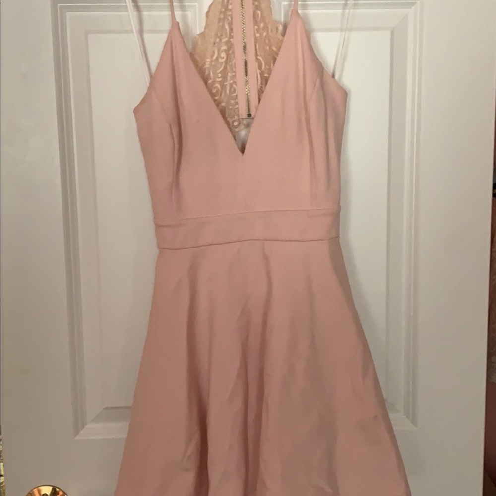 Dainty Hooligan Lace Back Homecoming Dress